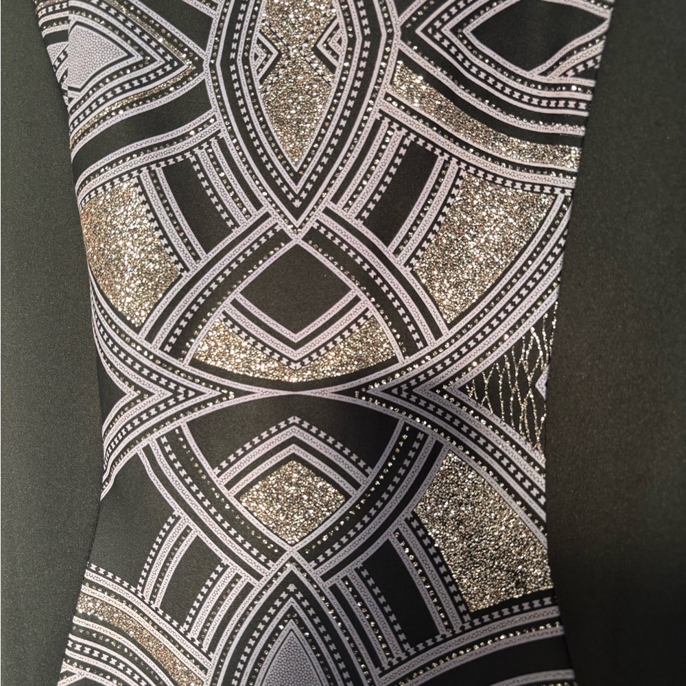Black & Lilac Geometric Sheath Dress - Women's OR BEST OFFER - Picture 4 of 4